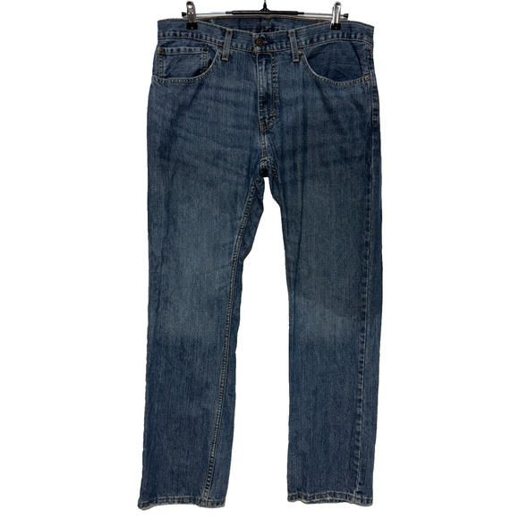 Levis 559 Jeans Mens Tag 34X32 Blue Measures 36X32 Relaxed Straight Medium Wash - Picture 1 of 11